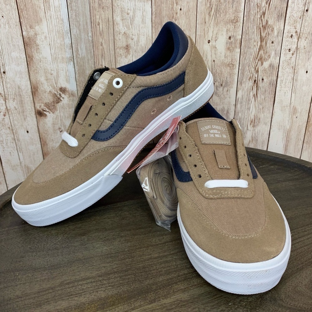Vans Gilbert Crockett Twill Portabella Dress‎ Blues Sneaker Size 8 Women